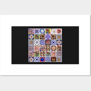 Galo de Barcelos quilt pattern design Posters and Art